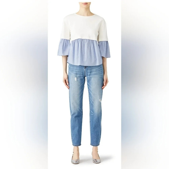 KINLY Layered Poplin Top - Picture 1 of 11